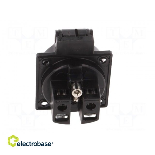 Connector: AC supply | socket | 2P+PE | 230VAC | 16A | black | PIN: 3 | IP54 фото 5
