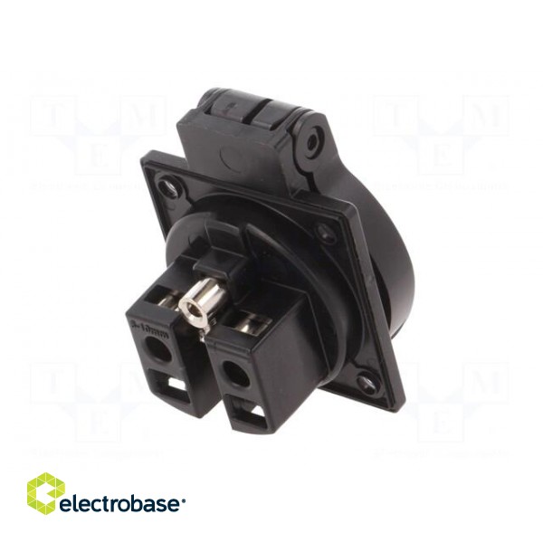 Connector: AC supply | socket | 2P+PE | 230VAC | 16A | black | PIN: 3 | IP54 фото 6
