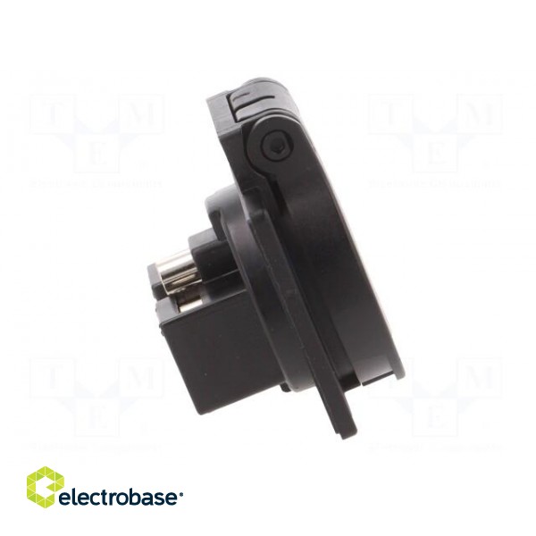 Connector: AC supply | socket | 2P+PE | 230VAC | 16A | black | PIN: 3 | IP54 image 7