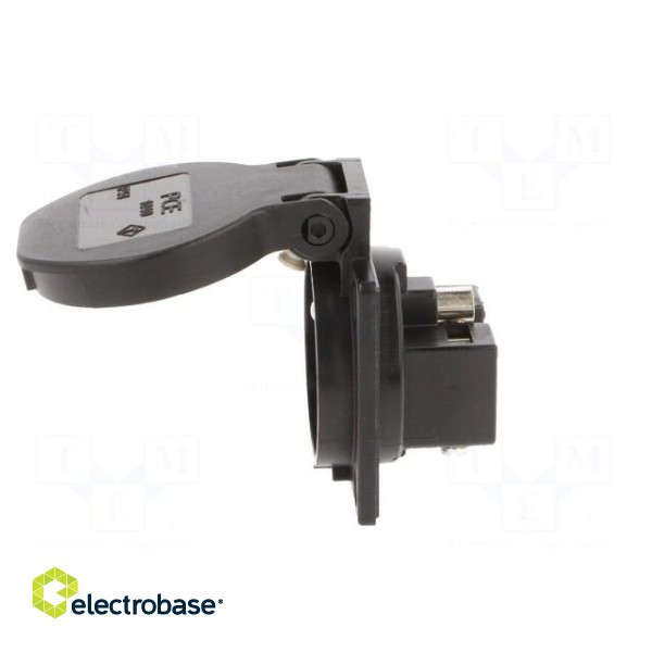 Connector: AC supply | socket | 2P+PE | 230VAC | 16A | black | PIN: 3 | IP54 image 3