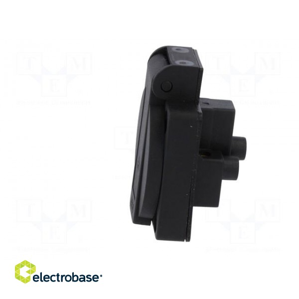 Connector: AC supply | socket | 2P+PE | 250VAC | 16A | black | PIN: 3 | IP54 image 3