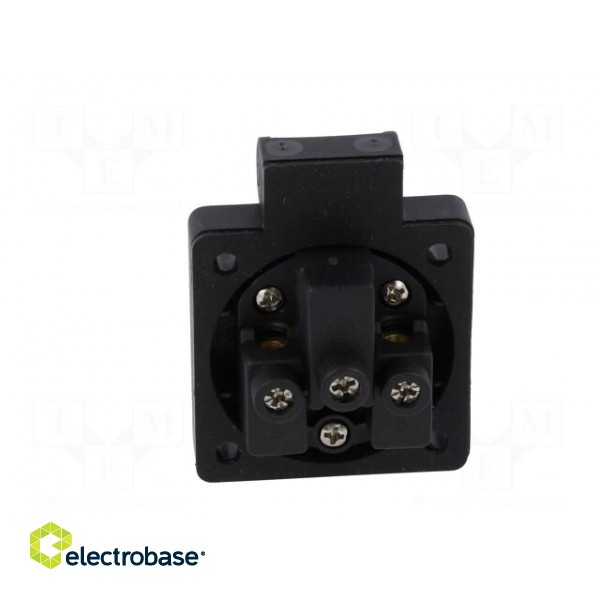 Connector: AC supply | socket | 2P+PE | 250VAC | 16A | black | PIN: 3 | IP54 image 5