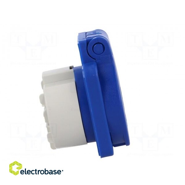 Connector: AC supply | socket | 2P+PE | 250VAC | 16A | blue | PIN: 3 image 7