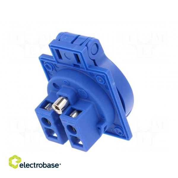 Connector: AC supply | socket | 2P+PE | 250VAC | 16A | blue | PIN: 3 paveikslėlis 7