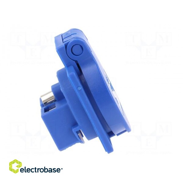 Connector: AC supply | socket | 2P+PE | 250VAC | 16A | blue | PIN: 3 image 8