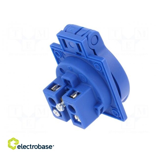 Connector: AC supply | socket | 2P+PE | 250VAC | 16A | blue | PIN: 3 image 7