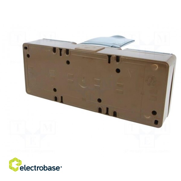 Connector: AC supply | socket | 2P+PE | 250VAC | 16A | brown | PIN: 3 | IP44 image 6
