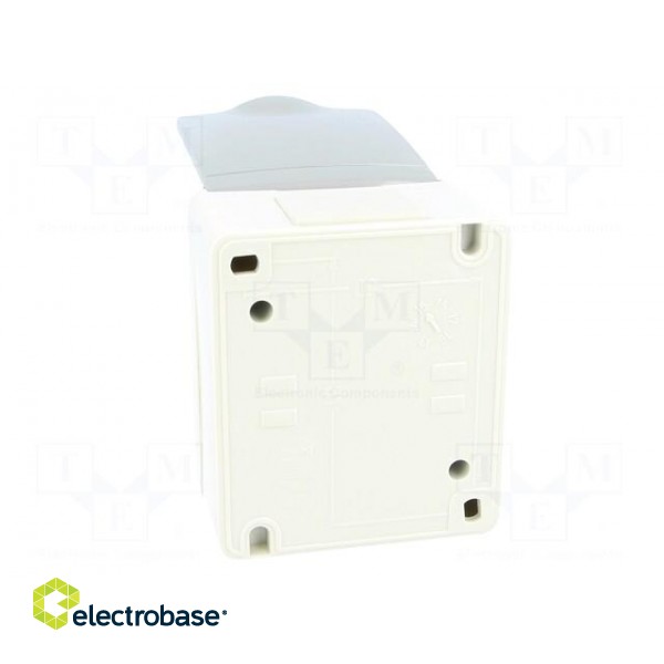 Connector: AC supply | socket | 2P+PE | 250VAC | 16A | grey | PIN: 3 | IP44 image 5