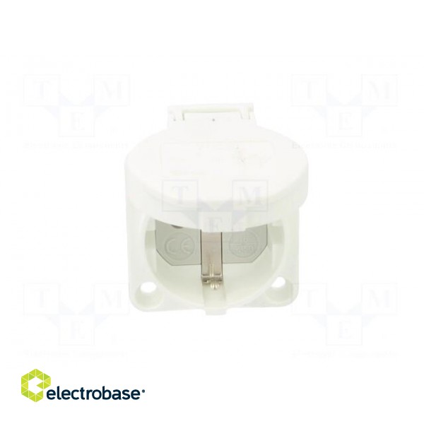 Connector: AC supply | socket | 2P+PE | 250VAC | 16A | white | PIN: 3 | IP54 image 9