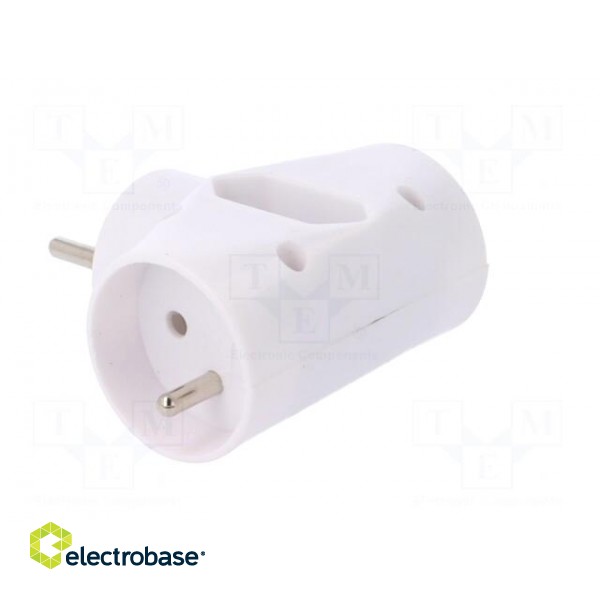 Connector: AC supply | splitter | 2P | 230VAC | 2.5A | Type: round,flat фото 8