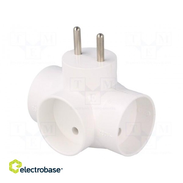 Connector: AC supply | splitter | 2P | Type: round,with backlight paveikslėlis 1