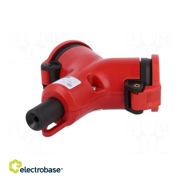 Connector: AC supply | splitter | 2P+PE | 250VAC | 16A | red | for cable paveikslėlis 6