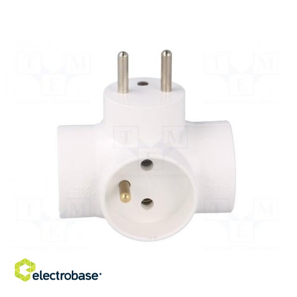 Connector: AC supply | splitter | 2P+PE | Type: round,with earthing image 9