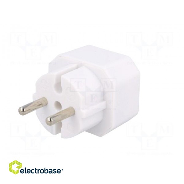 Plug socket strip: protective | Sockets: 2 | Colour: white image 6