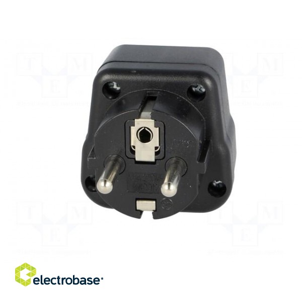 Transition: adapter | 2P+PE | 230VAC | 13A | Type: UK | black | PIN: 3 image 5