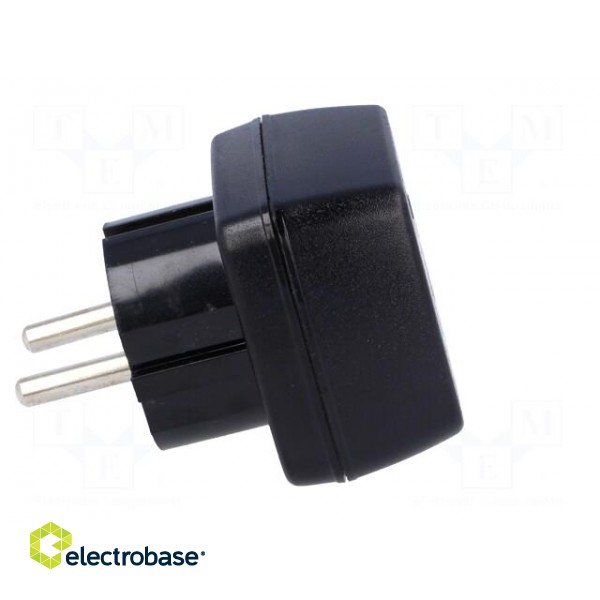 Transition: adapter | 2P+PE | 230VAC | 15A | black | PIN: 3 image 7