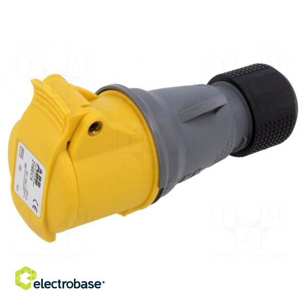 Connector: AC supply 3-phase | plug | female | 16A | 130VAC | IEC 60309 image 1