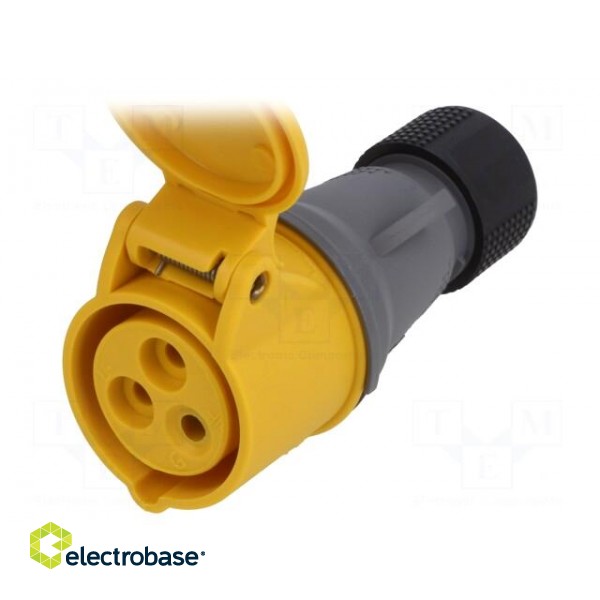 Connector: AC supply 3-phase | plug | female | 16A | 130VAC | IEC 60309 image 2