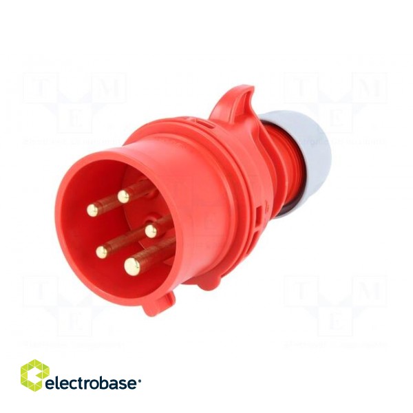 Connector: AC supply 3-phase | plug | male | 16A | 400VAC | IEC 60309 фото 2