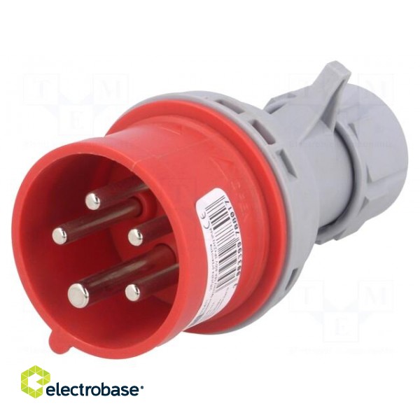 Connector: AC supply 3-phase | plug | male | 16A | 400VAC | IEC 60309 image 1