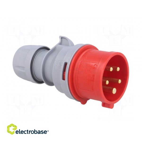 Connector: AC supply 3-phase | plug | male | 16A | 400VAC | IEC 60309 paveikslėlis 8