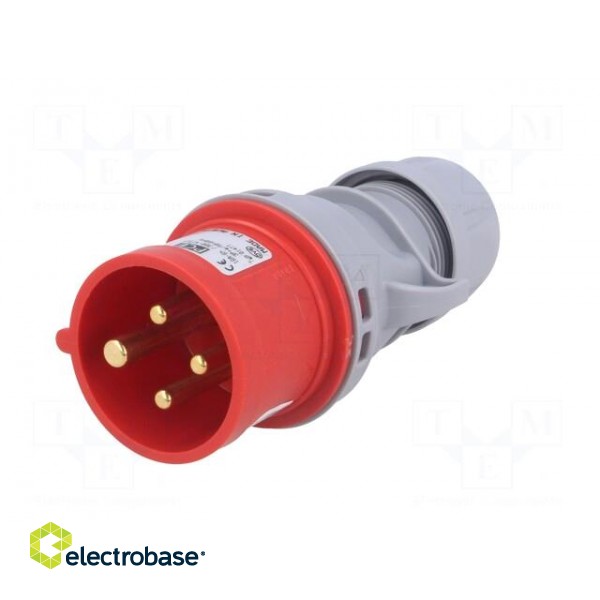 Connector: AC supply 3-phase | plug | male | 16A | 400VAC | IEC 60309 paveikslėlis 2
