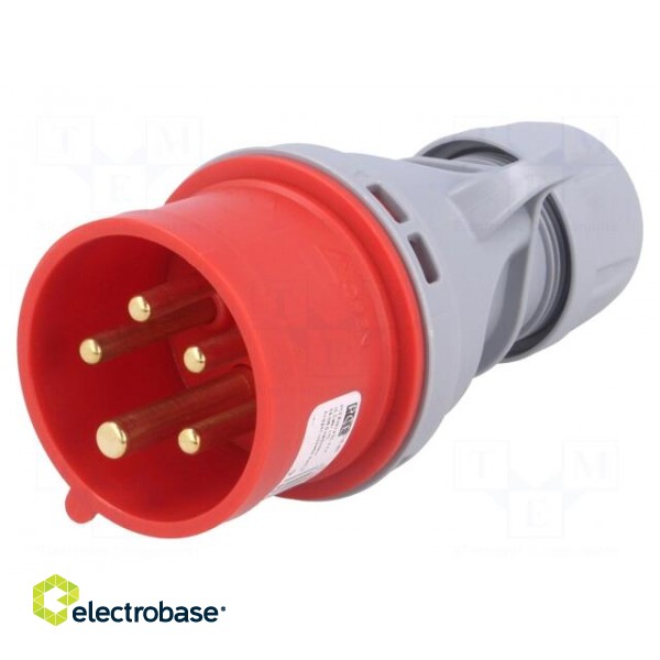 Connector: AC supply 3-phase | plug | male | 16A | 400VAC | IEC 60309 image 1