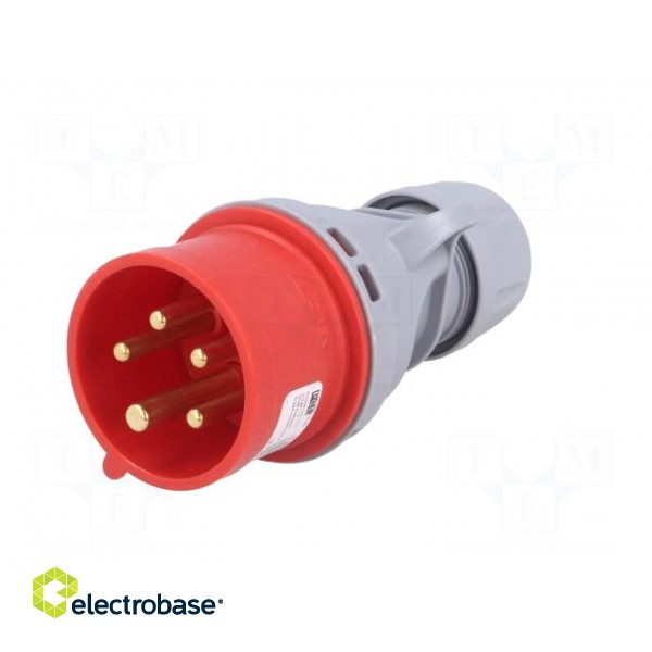 Connector: AC supply 3-phase | plug | male | 16A | 400VAC | IEC 60309 image 2