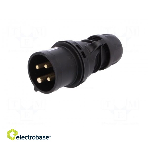 Connector: AC supply 3-phase | plug | male | 16A | 400VAC | IP44 | PIN: 4 image 2
