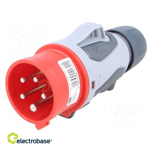 Connector: AC supply 3-phase | plug | male | 16A | 400VAC | IP44 | PIN: 5 image 1