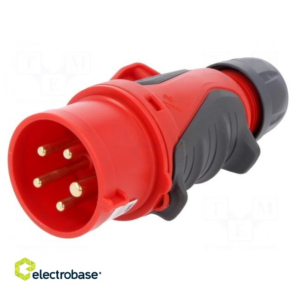 Connector: AC supply 3-phase | plug | male | 16A | 400VAC | IP44 | PIN: 5 image 1