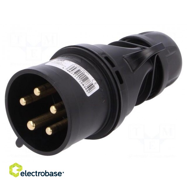 Connector: AC supply 3-phase | plug | male | 32A | 400VAC | IP44 | PIN: 5 image 1