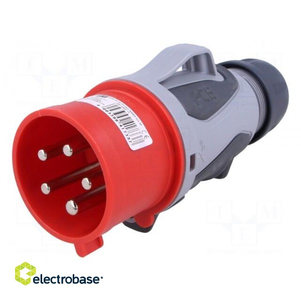 Connector: AC supply 3-phase | plug | male | 32A | 400VAC | IP44 | PIN: 5 image 1