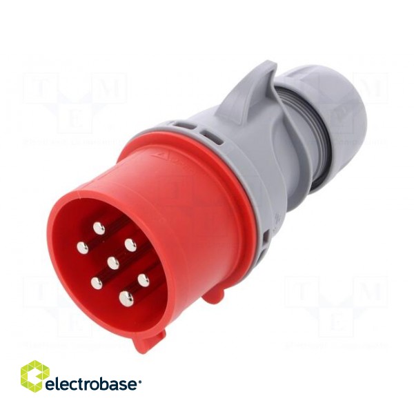 Connector: AC supply 3-phase | plug | male | 32A | 400VAC | IP44,IP54 image 1