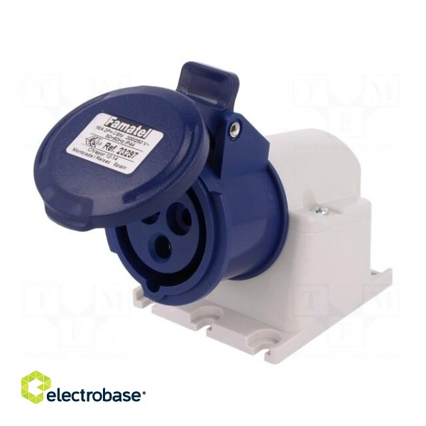 Connector: AC supply 3-phase | socket | female | 16A | 380/415VAC image 1