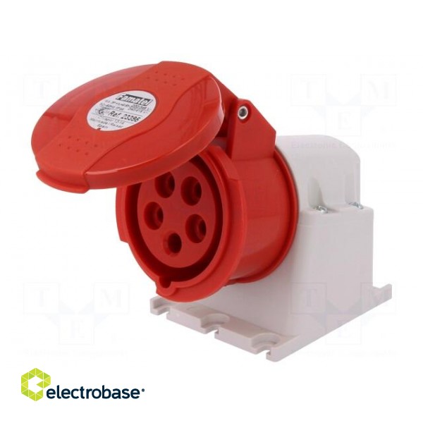 Connector: AC supply 3-phase | socket | female | 16A | 380/415VAC image 1