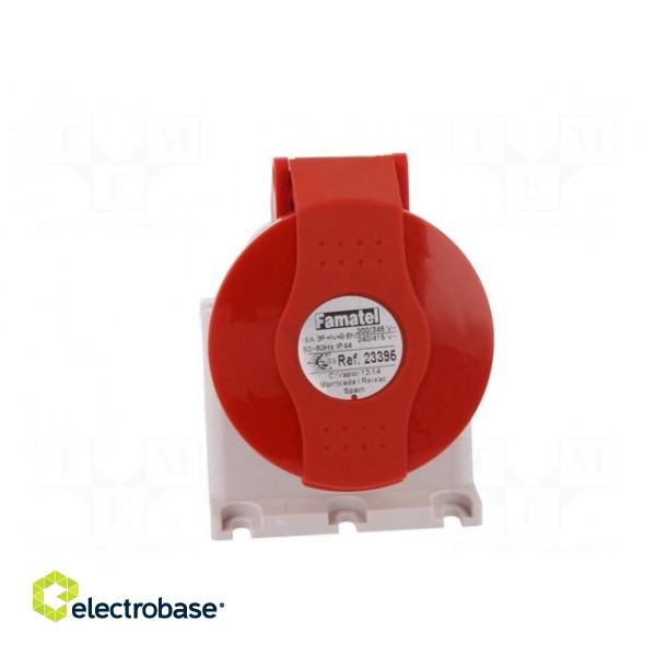 Connector: AC supply 3-phase | socket | female | 16A | 380/415VAC image 9