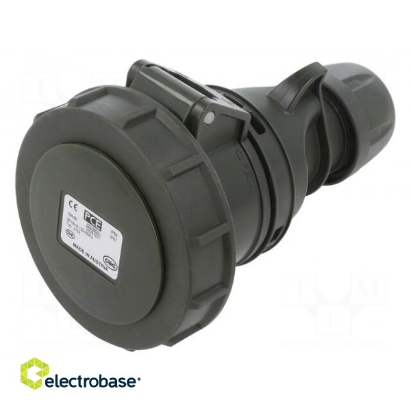 Connector: AC supply 3-phase | socket | female | 16A | 400VAC | IP67 image 1