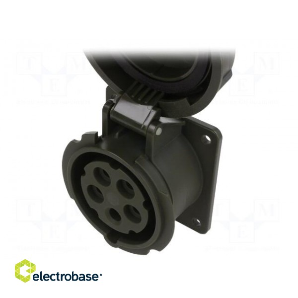 Connector: AC supply 3-phase | socket | female | 16A | 400VAC | IP67 image 2