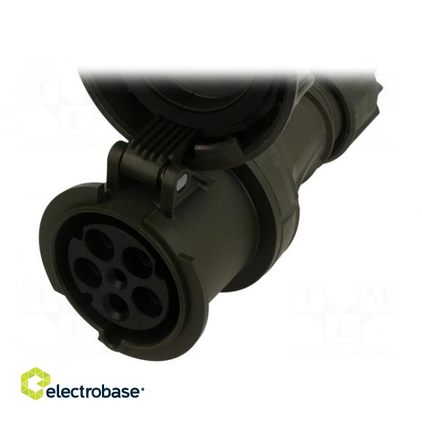 Connector: AC supply 3-phase | socket | female | 63A | 400VAC | IP67 paveikslėlis 2