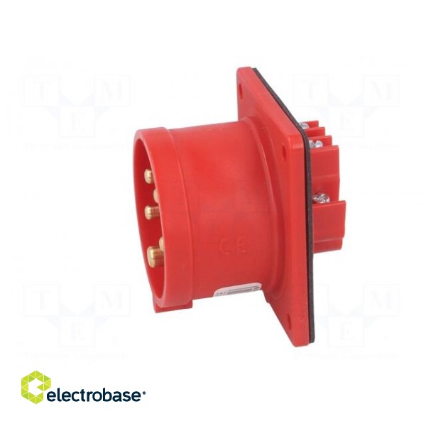 Connector: AC supply 3-phase | socket | male | 16A | 400VAC | IEC 60309 фото 3
