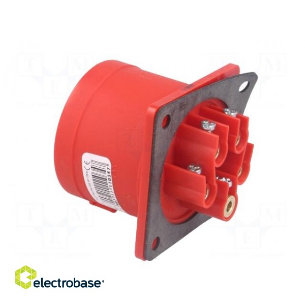 Connector: AC supply 3-phase | socket | male | 32A | 400VAC | IEC 60309 фото 4