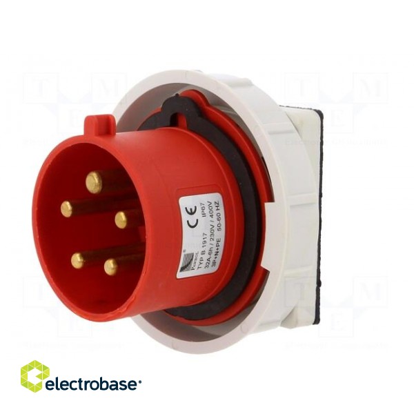 Connector: AC supply 3-phase | socket | male | 32A | 400VAC | IEC 60309 paveikslėlis 2