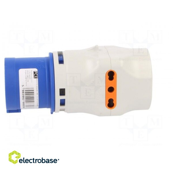 Connector: AC supply | adapter | male/female | 16A | 230VAC | IEC 60309 image 3