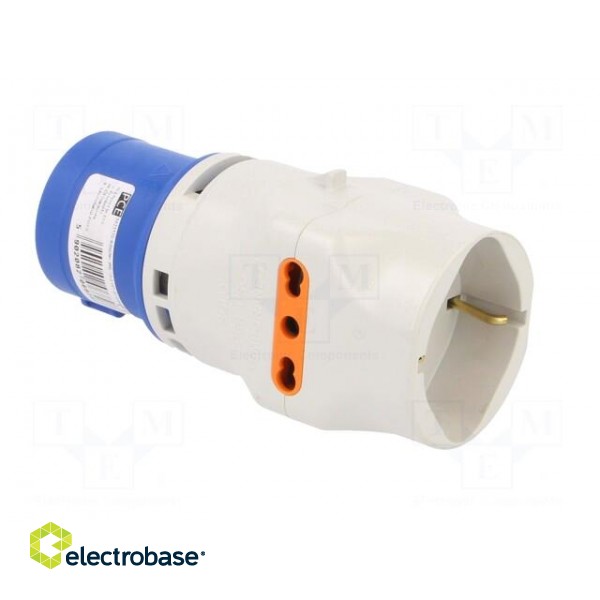 Connector: AC supply | adapter | male/female | 16A | 230VAC | IEC 60309 image 4