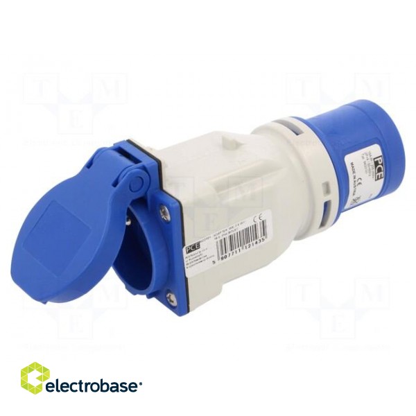 Connector: AC supply | adapter | male/female | 16A | 230VAC | IEC 60309 image 1