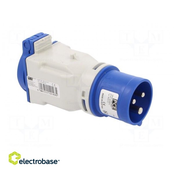 Connector: AC supply | adapter | male/female | 16A | 230VAC | IEC 60309 image 8