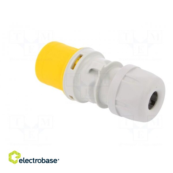 Connector: AC supply | plug | male | 16A | 110VAC | IP44 | Layout: 2P+PE image 4