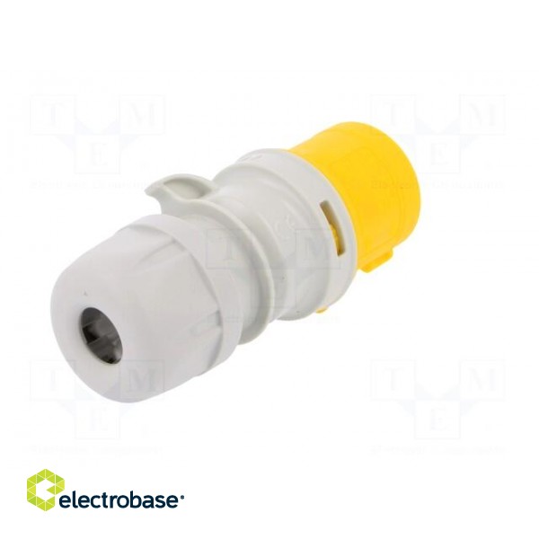 Connector: AC supply | plug | male | 16A | 110VAC | IP44 | Layout: 2P+PE image 6