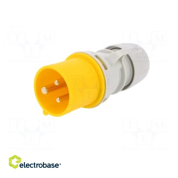 Connector: AC supply | plug | male | 16A | 110VAC | IP44 | Layout: 2P+PE image 2